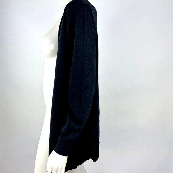 Eileen Fisher Wool Open Front Cardigan Women L EUC Lightweight Stretch Sweater - Picture 2 of 11